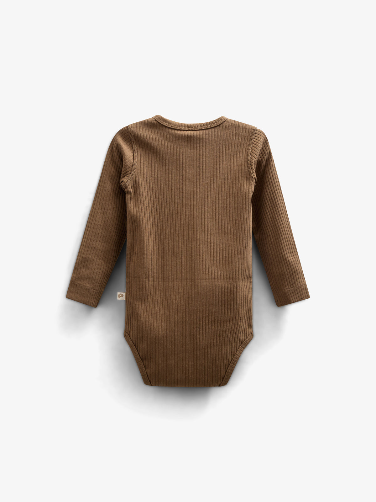 Langärmeliger Baumwoll-Ripp-Body - Kids - Coffee | 100561 Manson