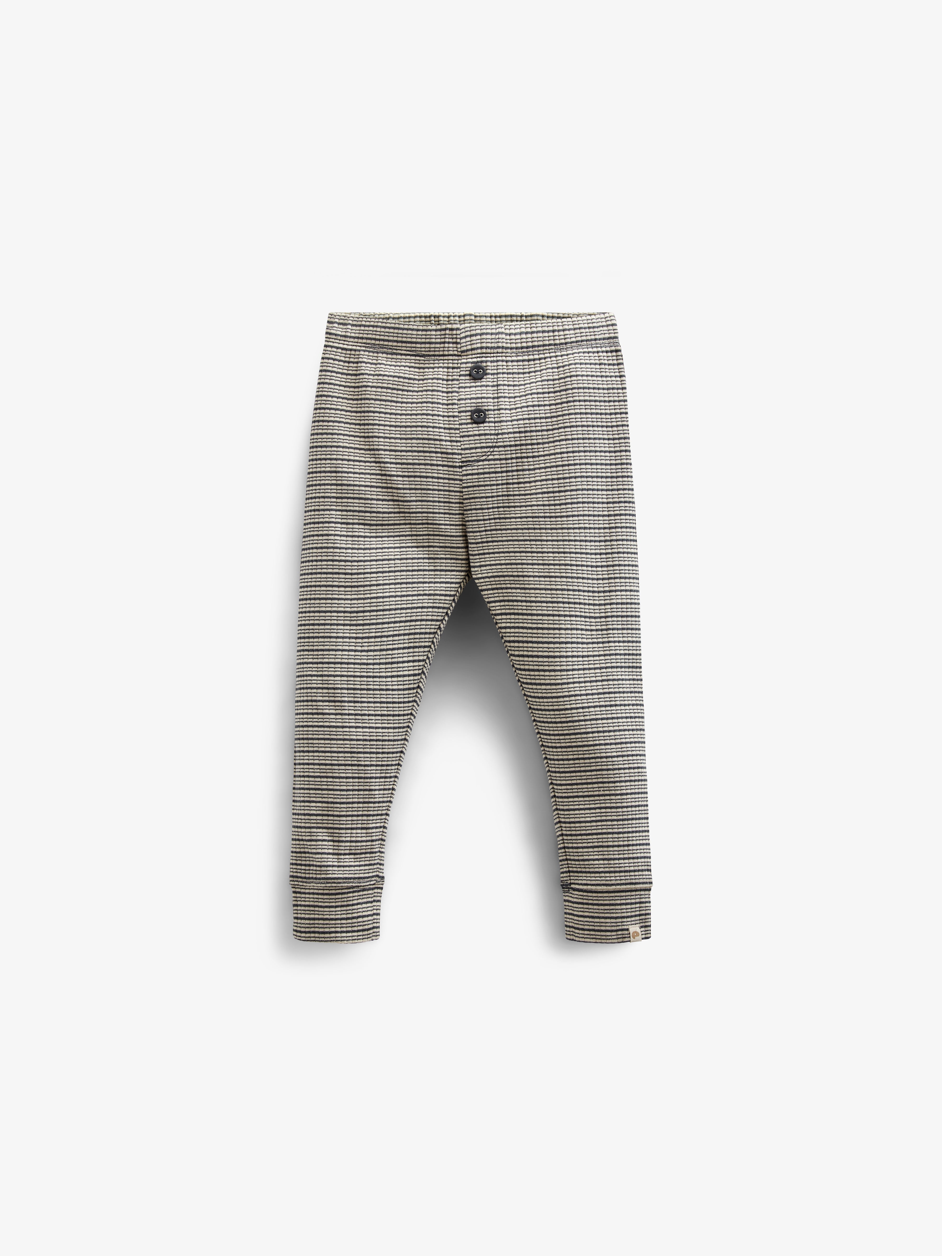 Baumwoll-Ripphose - Kids - Forest Green Stripe | 100570 Manson