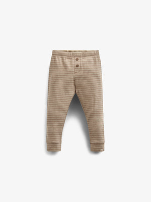 Baumwoll-Ripphose - Kids - Coffee Stripe | 100571 Manson