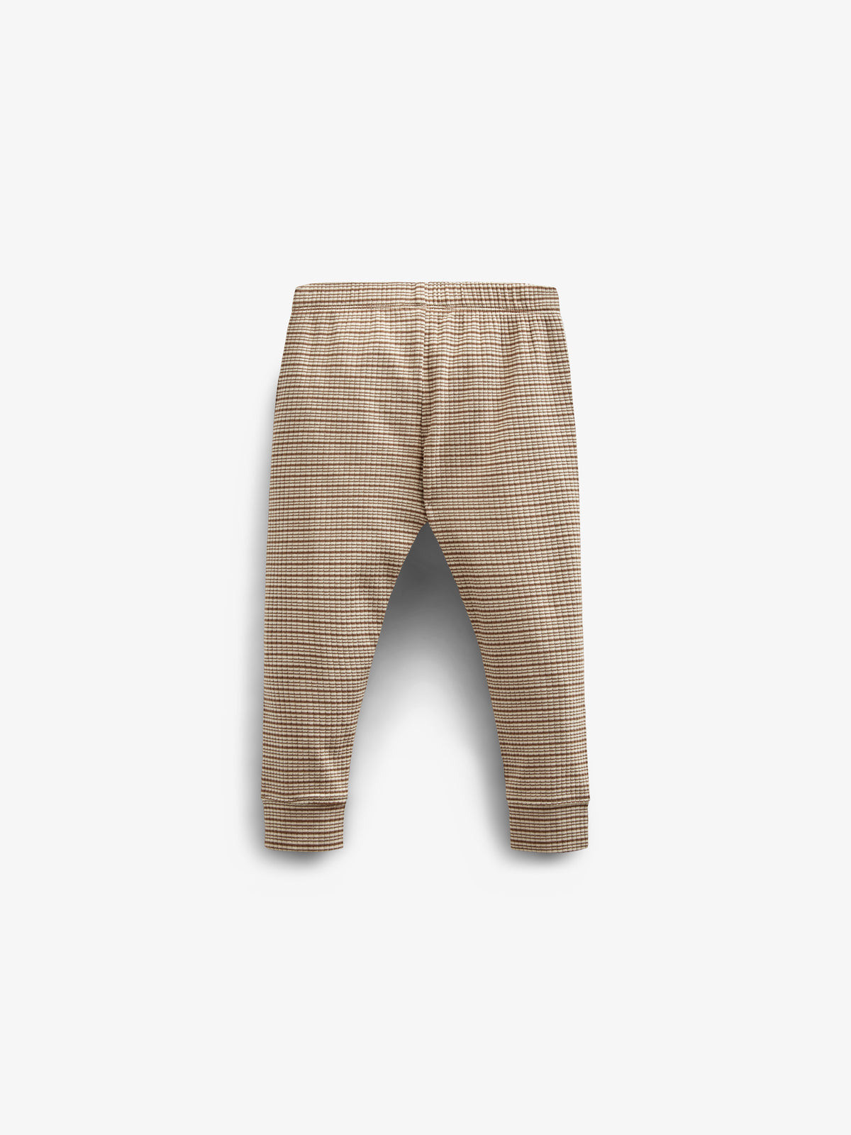 Baumwoll-Ripphose - Kids - Coffee Stripe | 100571 Manson