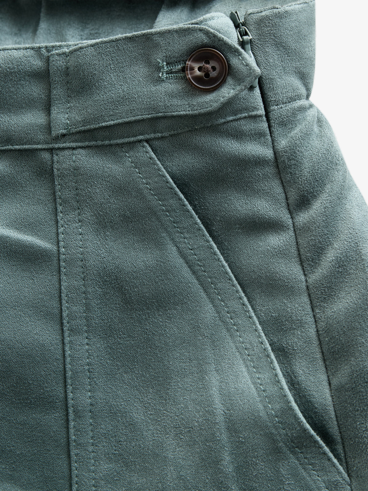 Wildlederimitat-Rock - Kids - Dusty Dark Green | 100594 Selene