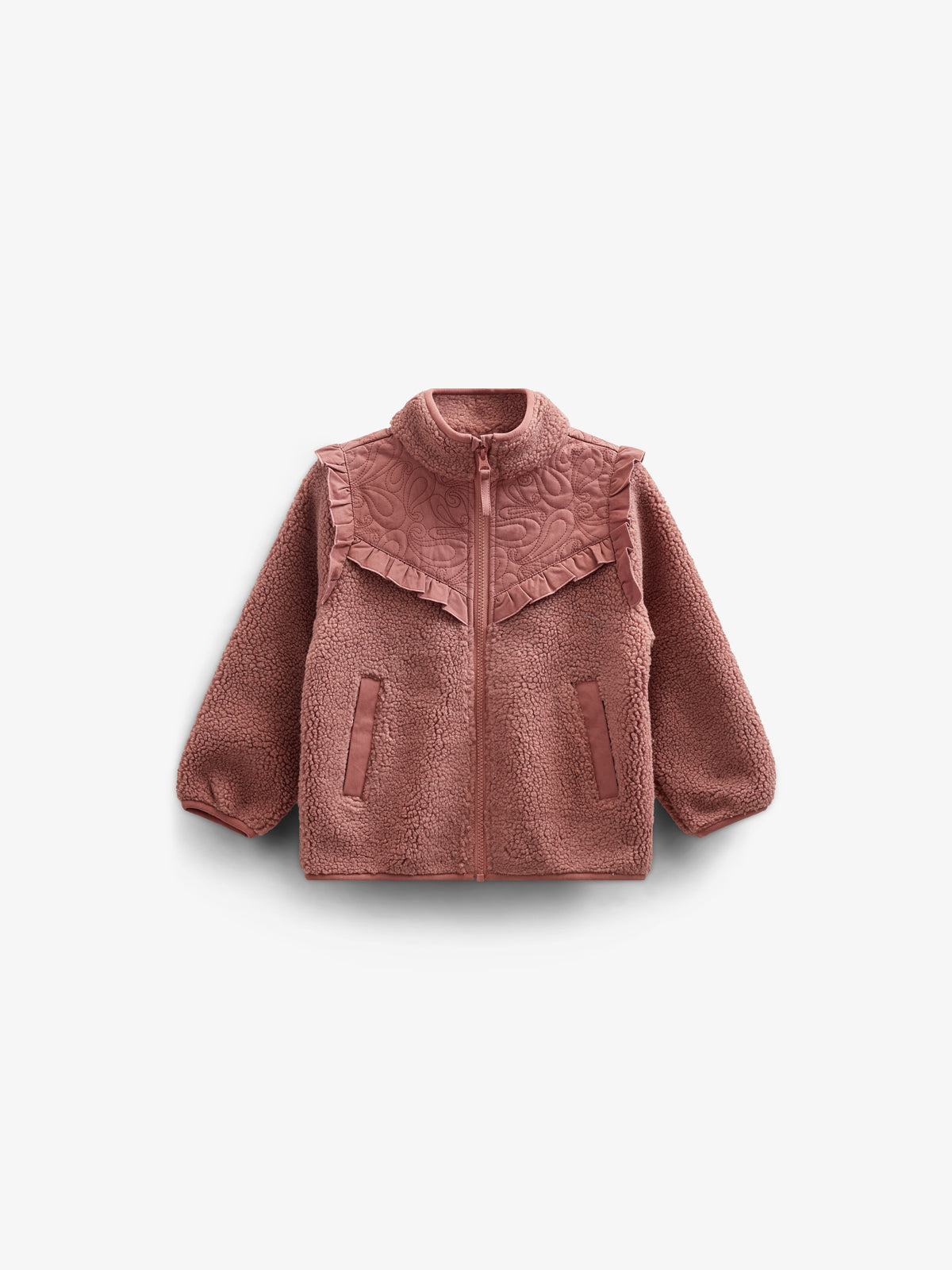 Teddyjacke mit Reißverschluss und Rüschen - Tween - Old Rose | 100637 Madison