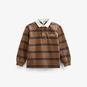 Polo-Sweatshirt - Kids - Coffee / Navy | 100644 Grant