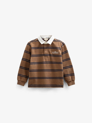 Polo-Sweatshirt - Tween - Coffee / Navy | 100645 Grant
