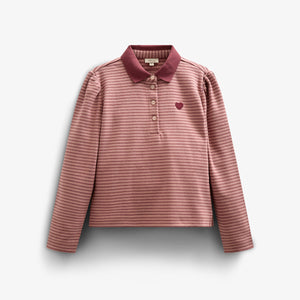 Gestreiftes Poloshirt - Tween - Rose Stripe | 100646 Elise