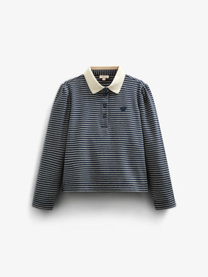 Gestreiftes Poloshirt - Tween - Navy Stripe | 100647 Elise