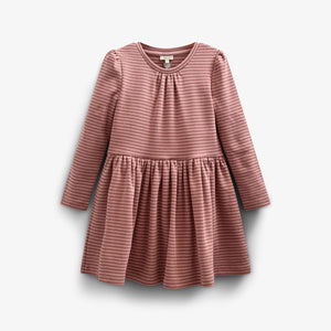 Gestreiftes Jersey-Kleid - Kids - Rose Stripe | 100650 Elise
