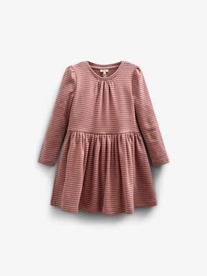 Gestreiftes Jersey-Kleid - Tween - Rose Stripe | 100651 Elise