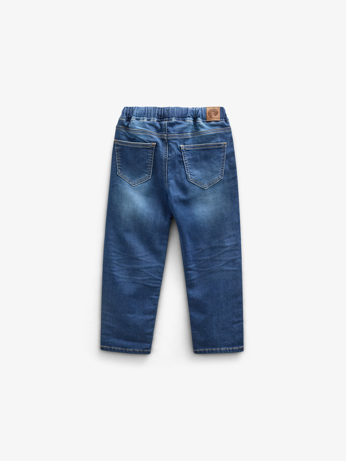 Sweat-Denim Pull-on Jeans - All - Blue Denim | 100656 Ancher