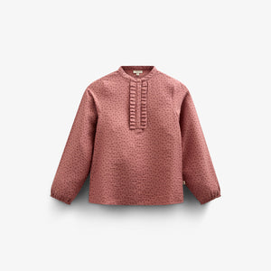 Bedruckte Hemdbluse aus Krepp-Viskose - Tween - Rose | 100657 Ana