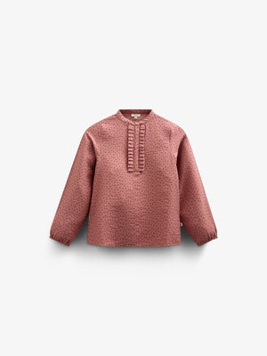Bedruckte Hemdbluse aus Krepp-Viskose - Tween - Rose | 100657 Ana