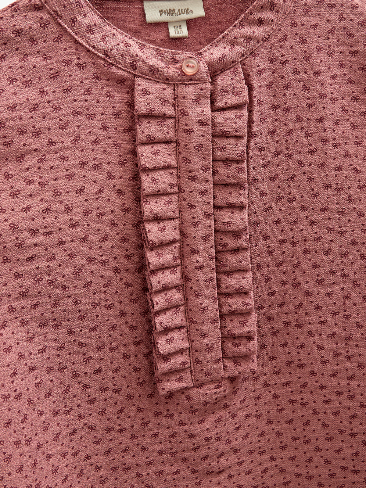 Bedruckte Hemdbluse aus Krepp-Viskose - Tween - Rose | 100657 Ana