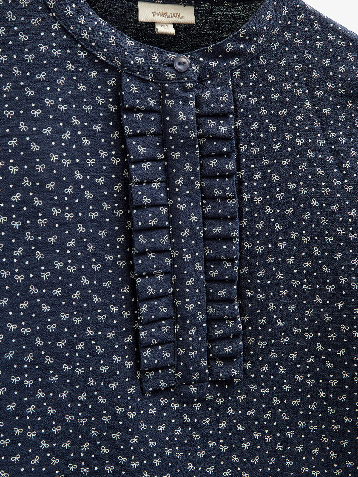 Bedruckte Hemdbluse aus Krepp-Viskose - Tween - Navy | 100658 Ana