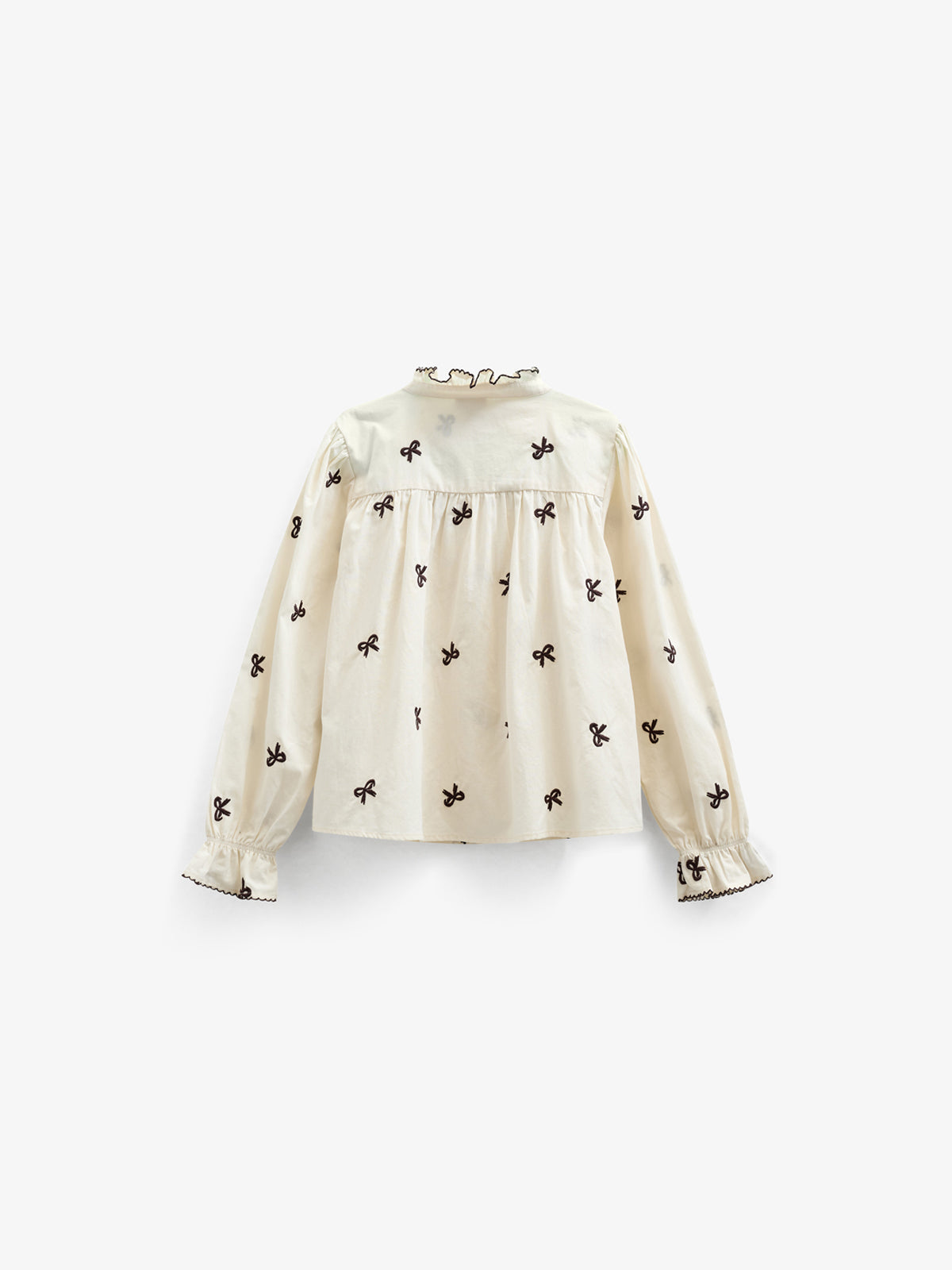 Popeline-Bluse mit Stickerei - Tween - Off White | 100674 Adison