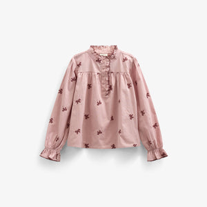 Popeline-Bluse mit Stickerei - Tween - Rose | 100678 Adison
