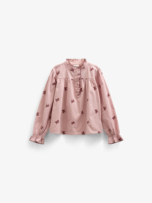 Popeline-Bluse mit Stickerei - Tween - Rose | 100678 Adison