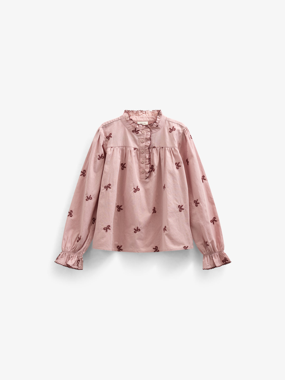 Popeline-Bluse mit Stickerei - Tween - Rose | 100678 Adison