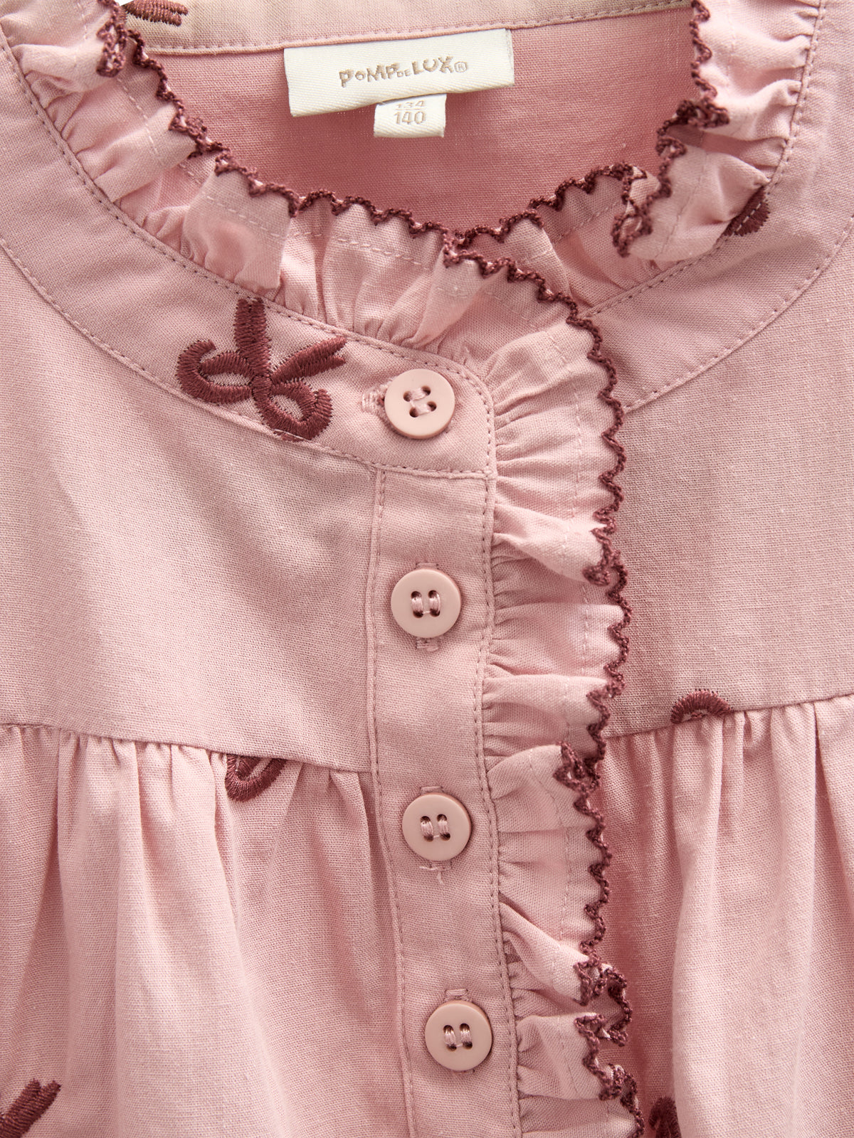 Popeline-Bluse mit Stickerei - Tween - Rose | 100678 Adison