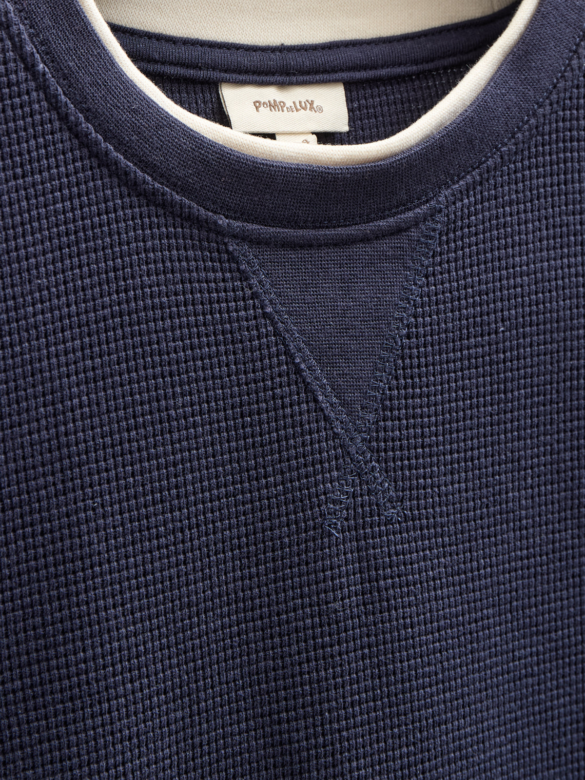 Texturiertes T-Shirt - Tween - Navy | 100710 Malthe