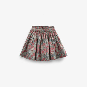 Bedruckter Popeline-Rock aus Baumwolle - Kids - Rose / Green | 100717 Amy