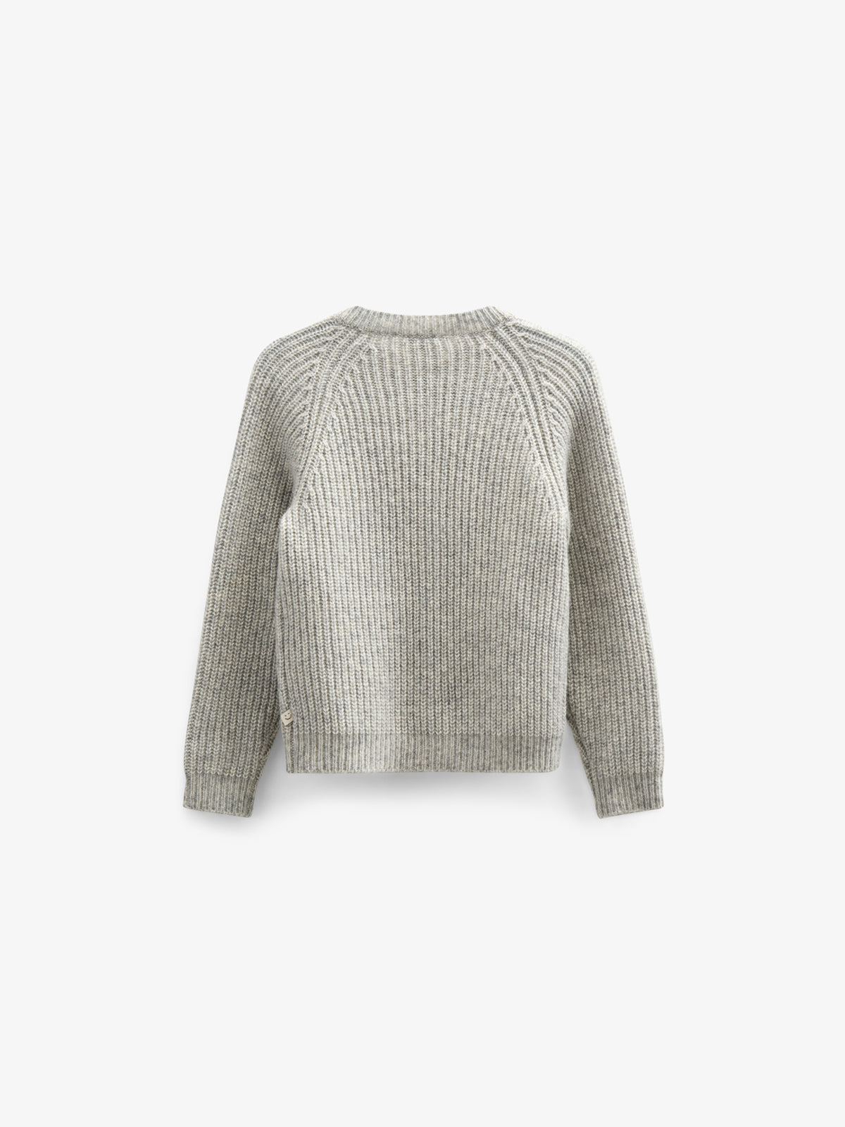 unisex Strickjacke in Wollmischung - Kids - Grey Melange | 100746 Cork