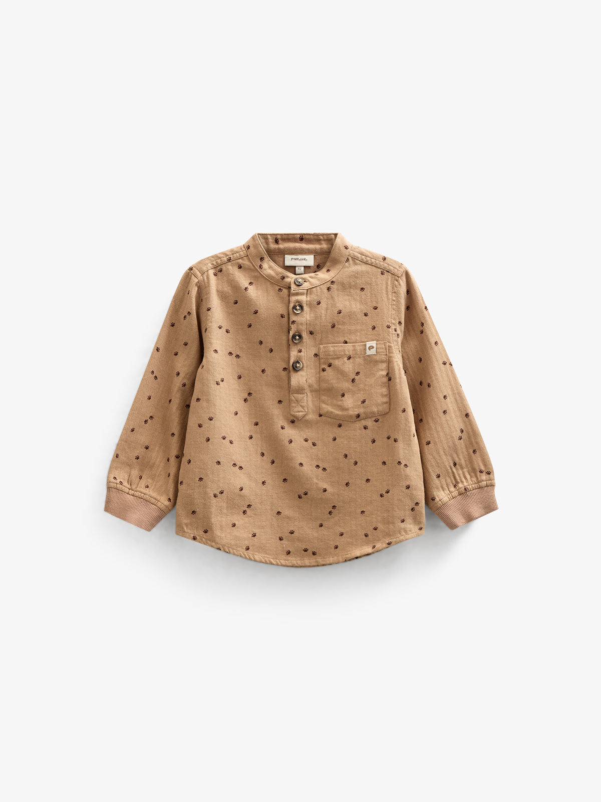 Hemd aus Baumwolle mit Druck - Kids - Light Brown | 100760 Edward