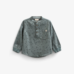 Hemd aus Baumwolle mit Druck - Kids - Dark Dusty Green | 100761 Edward