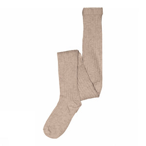 MP Rippenstrumpfhose aus Wolle - All - Caffe Latte Melange | 100785 MP Wool tights
