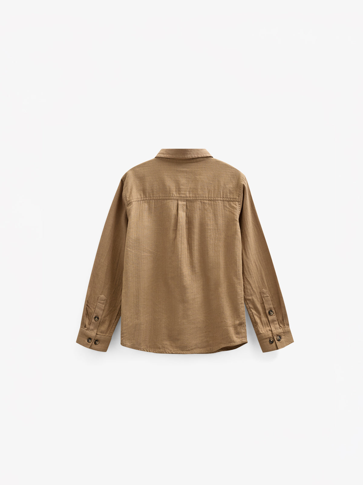 Hemd aus gewebter Baumwolle - Tween - Light Brown | 100804 Edward