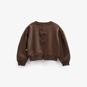 Sweatshirt mit Schleifendetail - Kids - Chocolate | 100814 Ruth