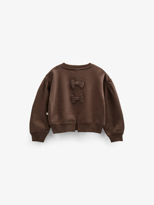 Sweatshirt mit Schleifendetail - Kids - Chocolate | 100814 Ruth
