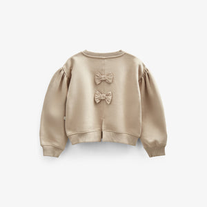Sweatshirt mit Schleifendetail - Kids - Caffe Latte | 100816 Ruth