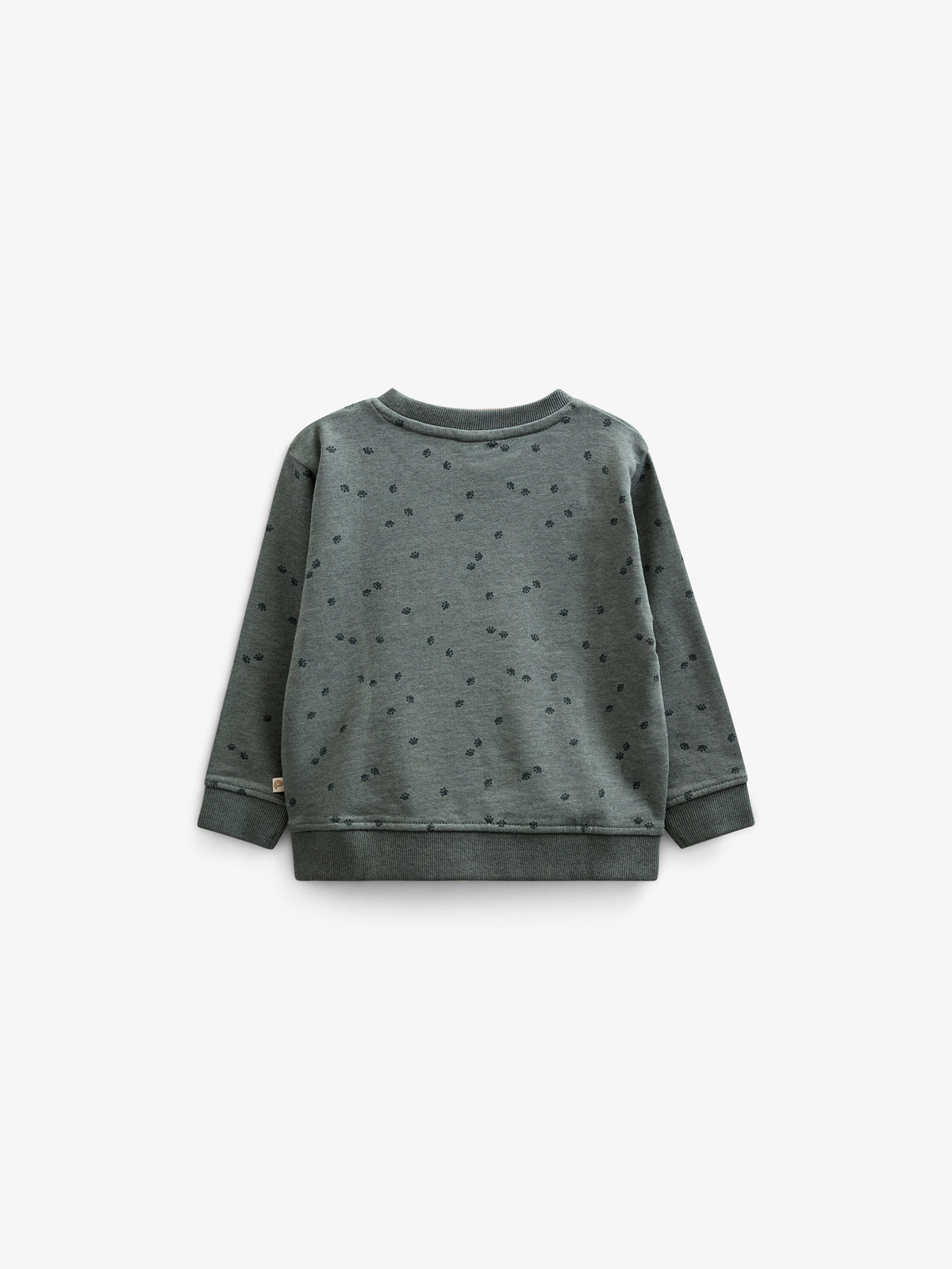 Bedrucktes Jersey-Sweatshirt mit Rundhalsausschnitt - Kids - Dark Green Melange | 100820 Tyler