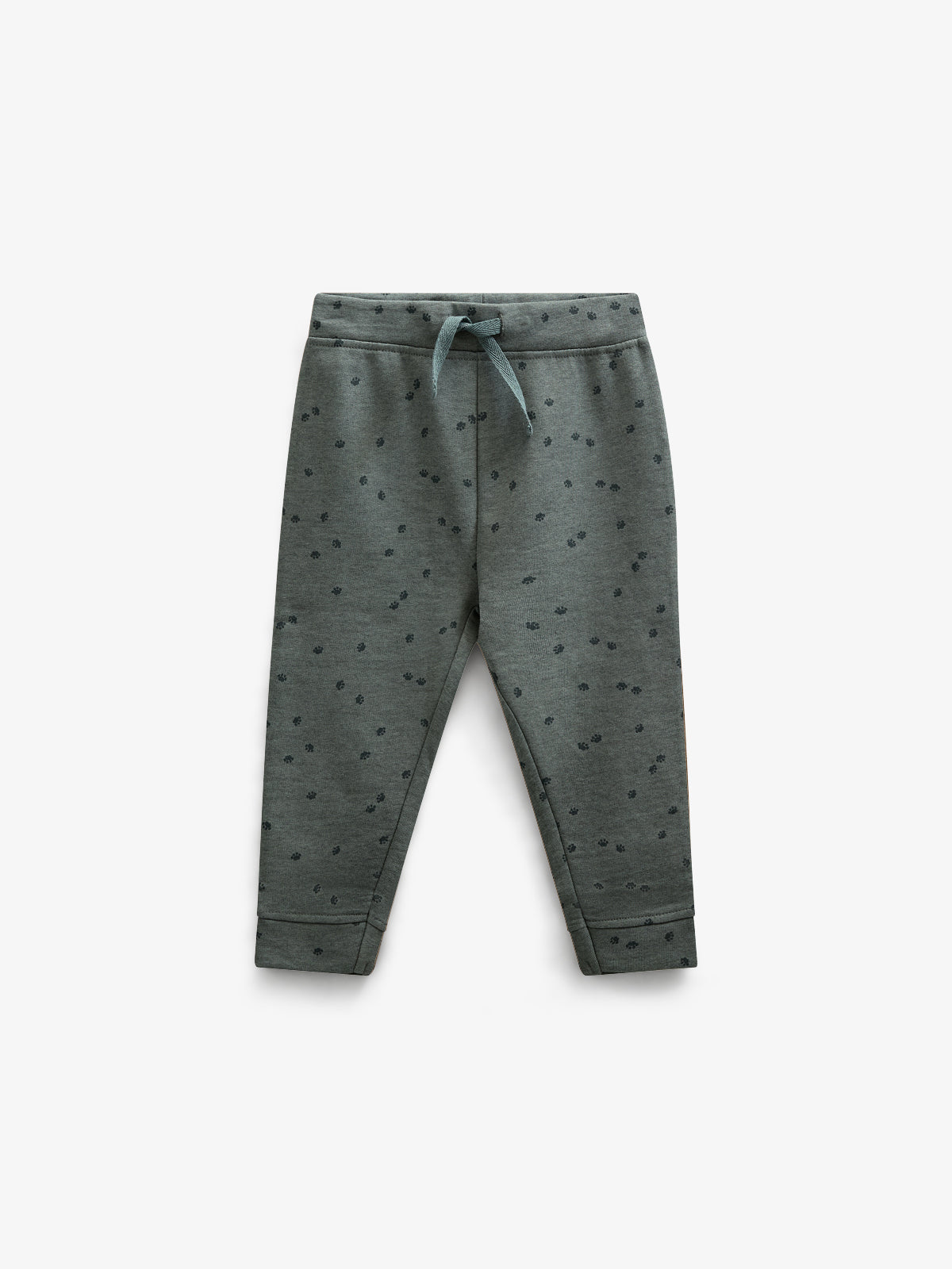 Jersey-Jogger mit Druck - Kids - Dark Green Melange | 100822 Tyler