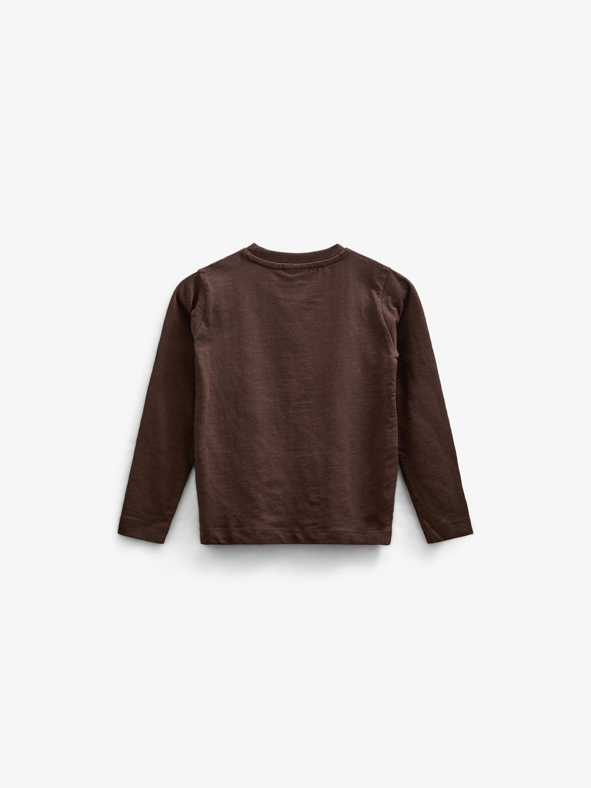 Langärmeliges T-Shirt aus Slub-Jersey - Kids - Chocolate | 100832 Kevin