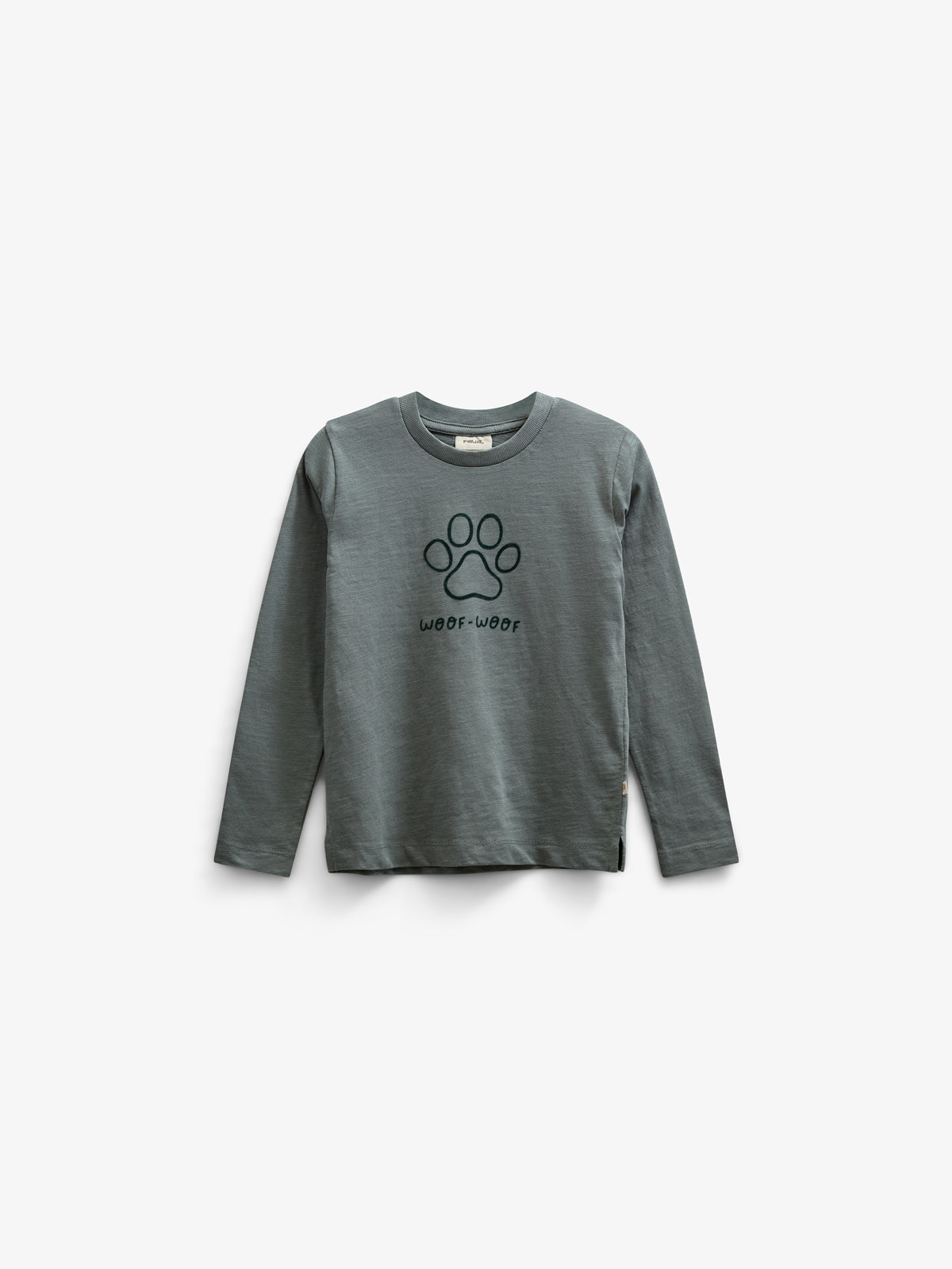 Langärmeliges T-Shirt aus Slub-Jersey - Kids - Dusty Dark Green | 100834 Kevin