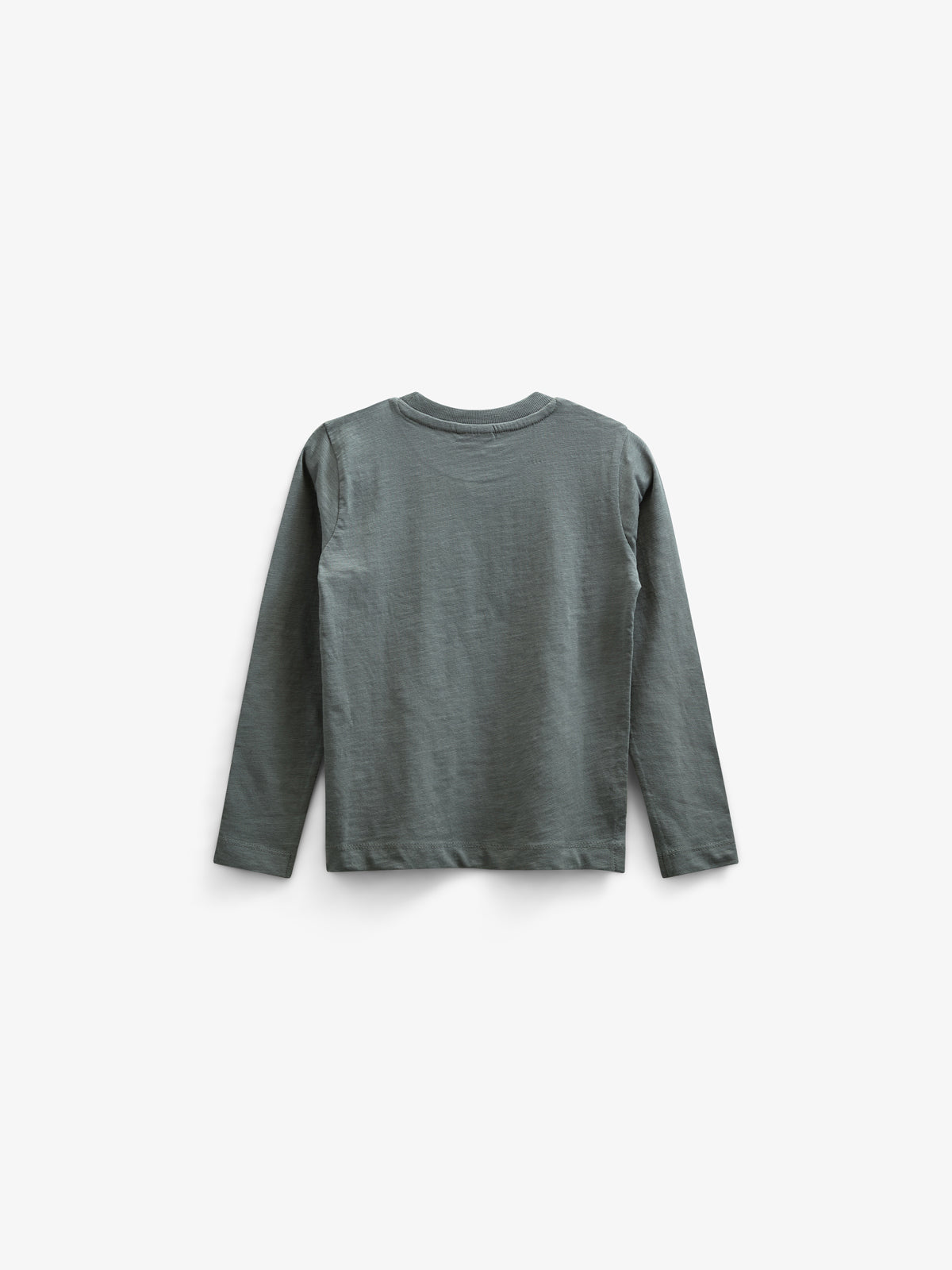 Langärmeliges T-Shirt aus Slub-Jersey - Kids - Dusty Dark Green | 100834 Kevin