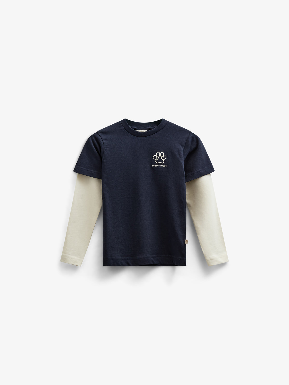 Boxy-T-Shirt mit zwei Ärmeln - Kids - Navy | 100836 Alex