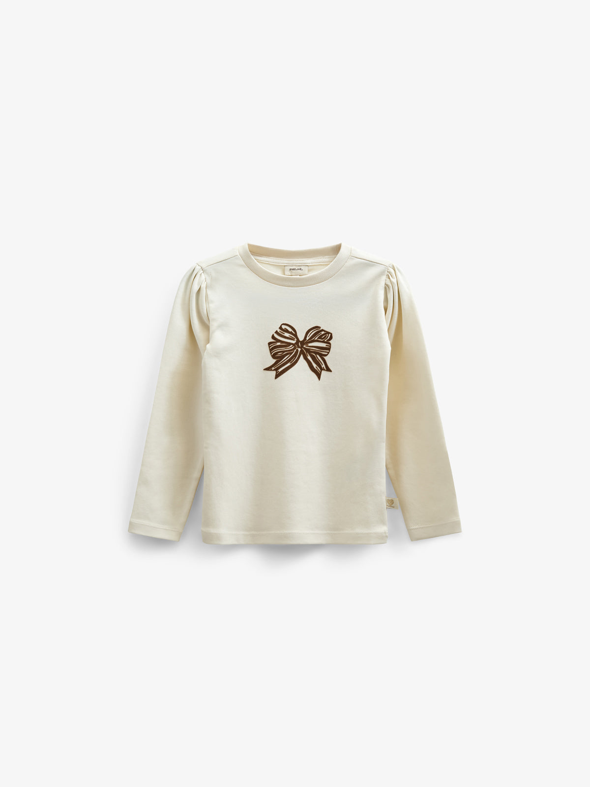 Langärmliges T-Shirt mit Frontprint - Kids - Off White | 100848 Kendell