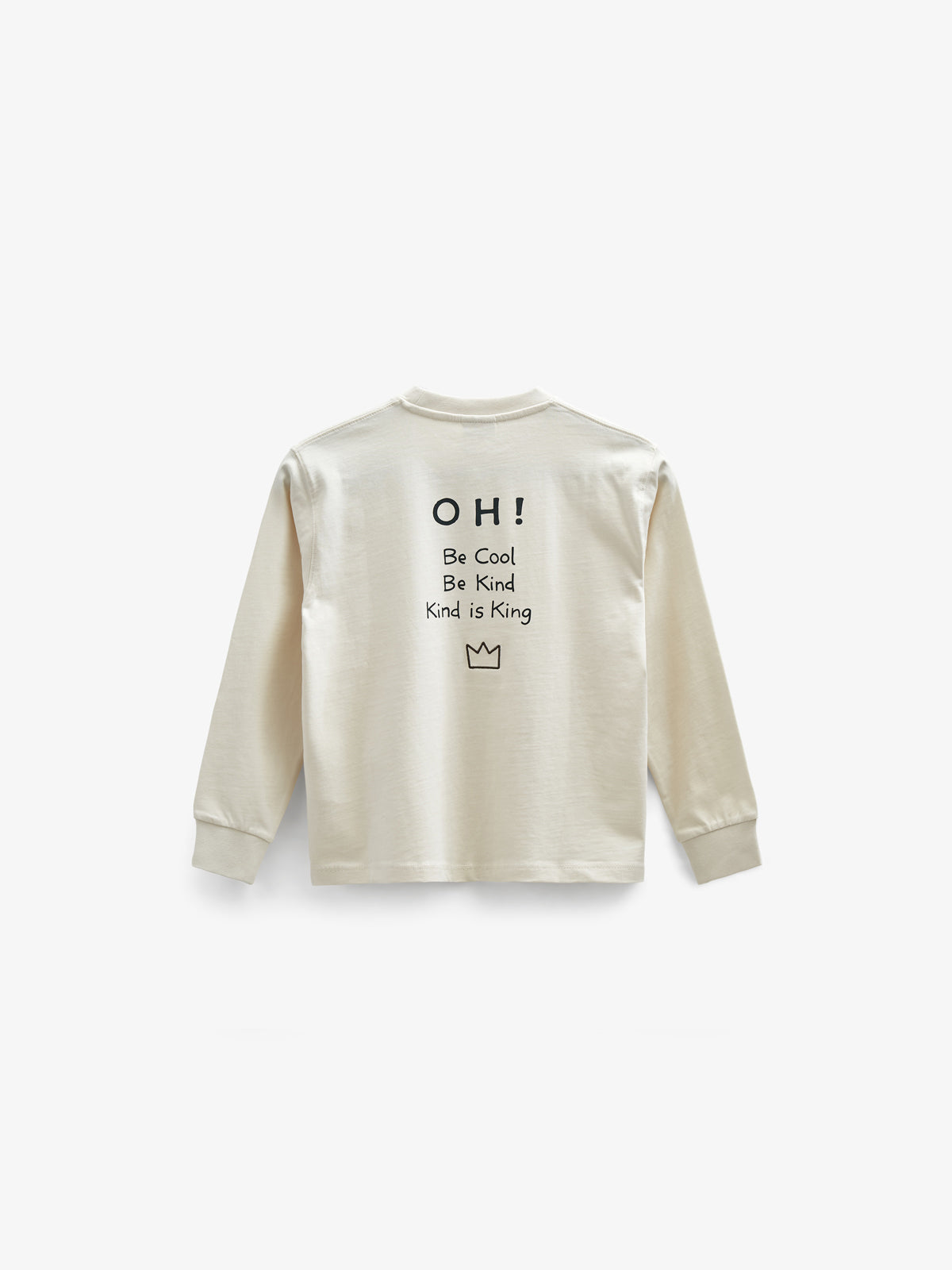 Übergroßes Heavyweight Langarm-T-Shirt - Tween - Off White | 100853 August