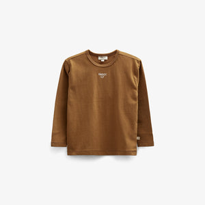 Langarm-T-Shirt mit Stickerei - Kids - Walnut | 100854 Brandon