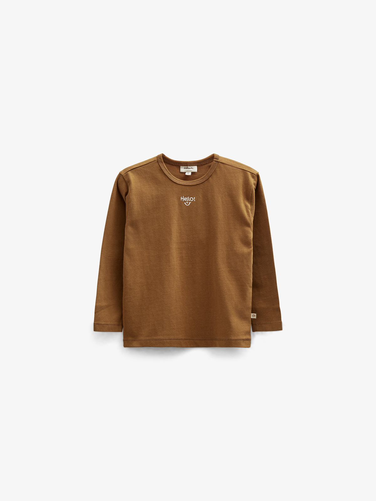 Langarm-T-Shirt mit Stickerei - Kids - Walnut | 100854 Brandon