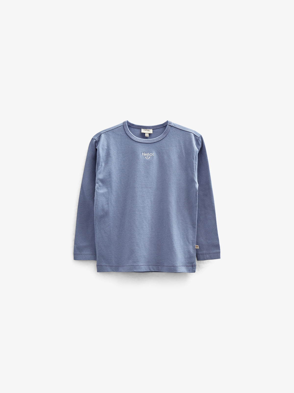 Langarm-T-Shirt mit Stickerei - Kids - Blue | 100858 Brandon