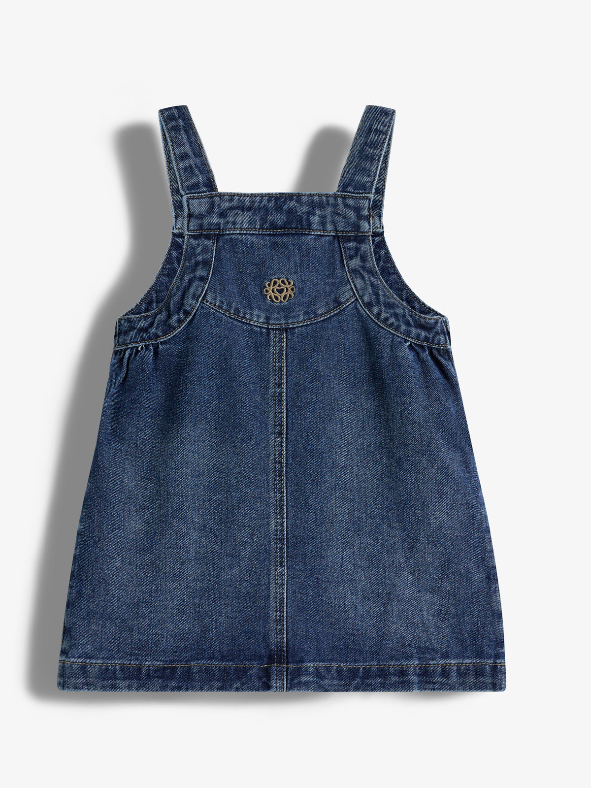 Denim Spencer Dress - Little - Dark Blue Denim