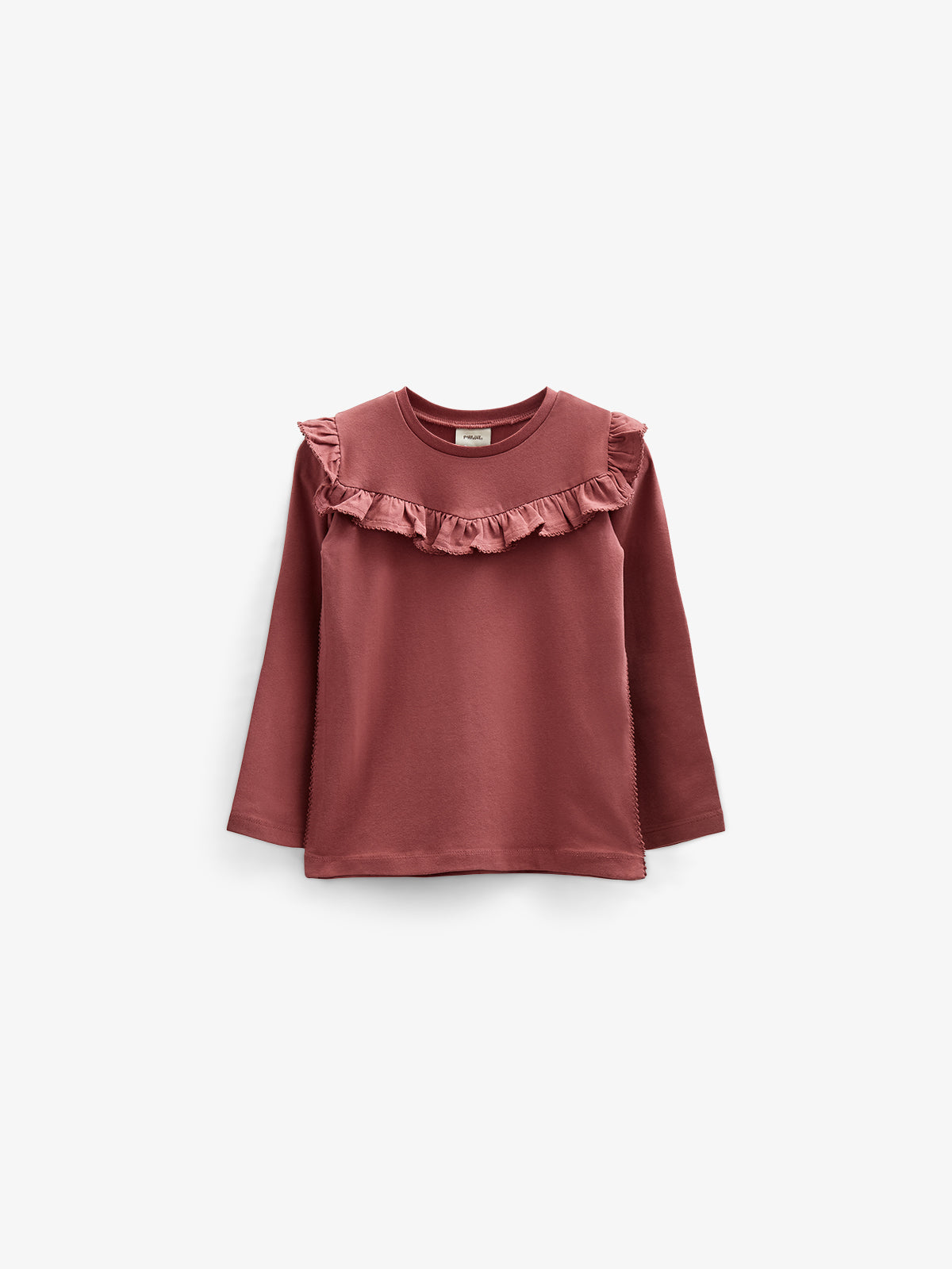 Rüschen-Jersey-Bluse - Tween - Vintage Red | 100861 Talia