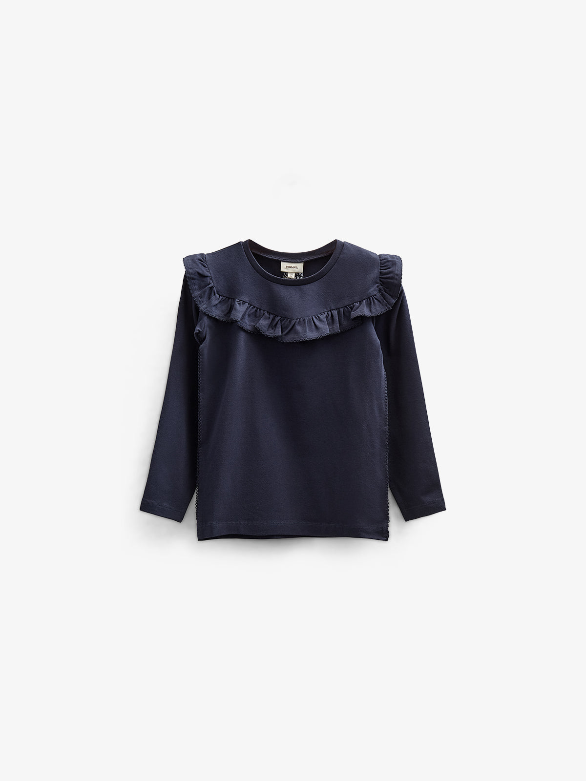 Rüschen-Jersey-Bluse - Tween - Navy | 100865 Talia