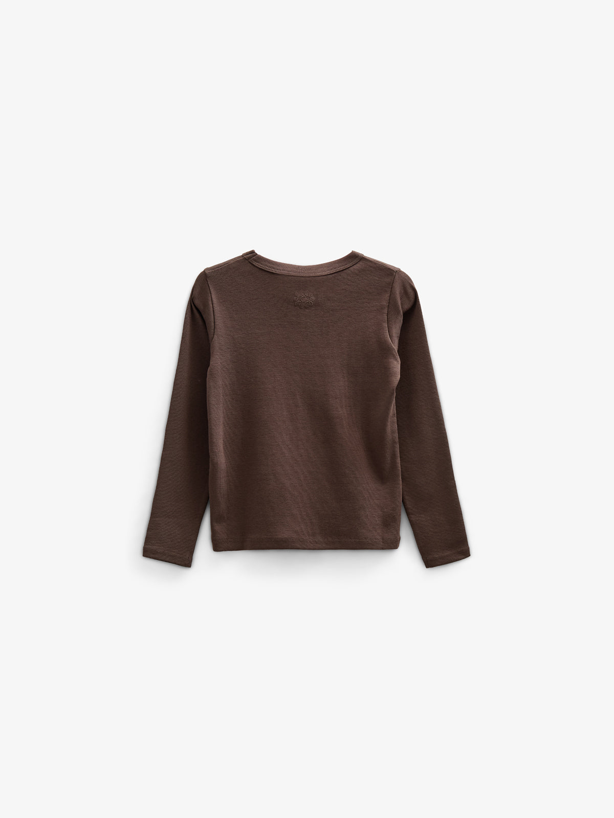Langarm-T-Shirt mit Brusttasche - Tween - Chocolate | 100871 Sienna