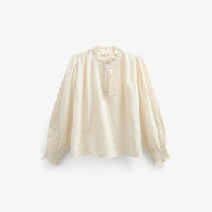 Baumwollbluse mit Knopfleiste - Tween - Off White | 100880 Claire