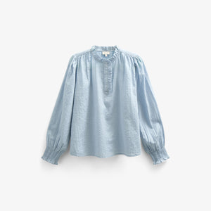 Baumwollbluse mit Knopfleiste - Tween - Light Blue | 100882 Claire