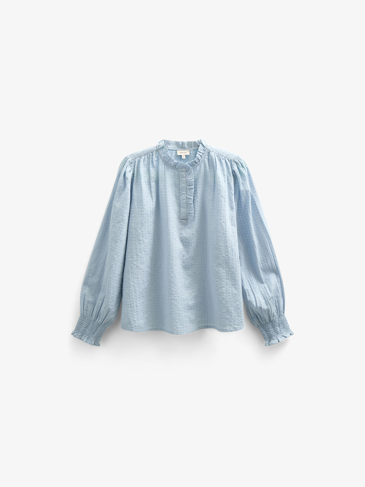 Baumwollbluse mit Knopfleiste - Tween - Light Blue | 100882 Claire